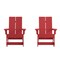 Flash Furniture Red Modern Poly Resin Adirondack Rockers, 2PK JJ-C14709-RED-2-GG - alternate 5